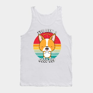 Cute corgi dog is a good boy Tank Top